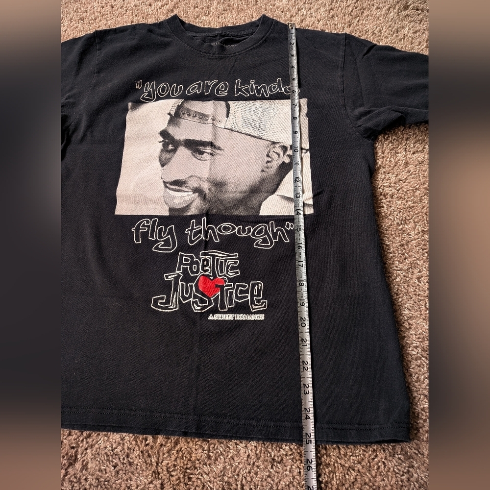 Poetic Justice Tupac Shakur T-shirt Women's Medium - Picture 9 of 9